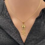 عقد عشقي ذهب عيار 21 الوزن 1.95 جرام