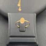 ⁦طقم ذهب عيار 21 وزن 2.29 جرام تصميم ناعم⁩ - الصورة ⁦3⁩