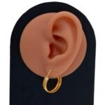 حلق ذهب عيار 21 الوزن 1.97 جرام