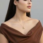 ⁦عقد ذهب عيار 18 وزن 1.18 جرام أناقة ناعمة⁩ - الصورة ⁦5⁩