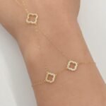 ⁦كف ذهب عيار 18 الوزن 0.93 جرام⁩ - الصورة ⁦3⁩