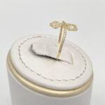 ⁦خاتم ذهب عيار 18 الوزن 0.73 جرام⁩ - الصورة ⁦3⁩