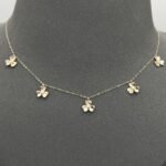 ⁦عقد تشوكر  ذهب عيار 18 الوزن 1.46 جرام⁩ - الصورة ⁦5⁩