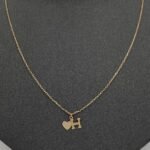 ⁦حرف H ذهب عيار 18 الوزن 1.71 جرام⁩ - الصورة ⁦3⁩