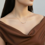 ⁦عقد ذهب عيار 18 الوزن 1.21 جرام⁩ - الصورة ⁦2⁩