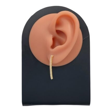 حلق ذهب عيار 18 الوزن 2.16 جرام