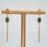 ⁦حلق ذهب عيار 21 الوزن 1.88 جرام⁩ - الصورة ⁦2⁩