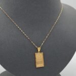 ⁦عقد سبيكة ذهب عيار 21 وزن 3.45 جرام أصليه 100% الاكثر مبيعاً⁩ - الصورة ⁦4⁩