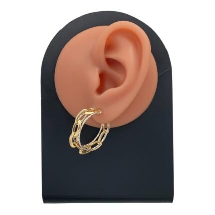 حلق ذهب عيار 18 الوزن 5.97 جرام