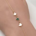 ⁦كف ذهب عيار 18 الوزن 1.71 جرام⁩ - الصورة ⁦3⁩