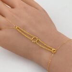 ⁦كف ذهب عيار 21 الوزن 1.28 جرام⁩ - الصورة ⁦3⁩