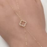 ⁦كف ذهب عيار 18 الوزن 1.08 جرام⁩ - الصورة ⁦3⁩