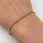 ⁦اسواره ذهب عيار 18 الوزن 1.15 جرام⁩ - الصورة ⁦2⁩