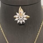 ⁦نصف طقم ذهب عيار 18 الوزن 7.95 جرام⁩ - الصورة ⁦4⁩
