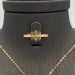⁦نصف طقم ذهب عيار 21 الوزن 3.59 جرام⁩ - الصورة ⁦2⁩