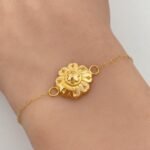 ⁦اسواره ذهب عيار 21 الوزن 1.05 جرام⁩ - الصورة ⁦2⁩