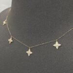 ⁦عقد شوكر ذهب عيار 18 الوزن 1.29 جرام⁩ - الصورة ⁦6⁩