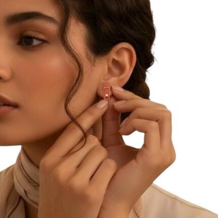 حلق طبي ذهب عيار 18 الوزن 0.38 جرام