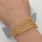 ⁦اسوارة ذهب عيار 21 وزن 15.58 جم تمنحك حضورا مميزا⁩ - الصورة ⁦3⁩