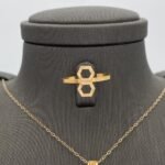 ⁦نصف طقم ذهب عيار 21 الوزن 4.77 جرام⁩ - الصورة ⁦4⁩