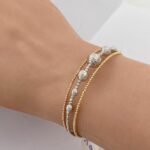 ⁦أسوارة هيفاء ذهب عيار 18 الوزن  5.25 جرام⁩ - الصورة ⁦2⁩