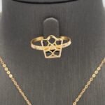 ⁦نصف طقم ذهب عيار 21 الوزن 4.39 جرام⁩ - الصورة ⁦4⁩