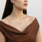 ⁦عقد ذهب عيار 18 الوزن 0.90 جرام⁩ - الصورة ⁦2⁩