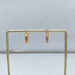 ⁦حلق ذهب عيار 21 الوزن 2.11 جرام⁩ - الصورة ⁦2⁩