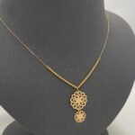 ⁦عقد ذهب عيار 21 الوزن 1.04 جرام⁩ - الصورة ⁦3⁩