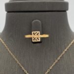 ⁦نصف طقم ذهب عيار 21 الوزن 4.11 جرام⁩ - الصورة ⁦3⁩