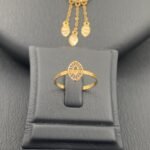 ⁦طقم ذهب كامل دورين عيار 21 وزن 8.47 جم تصميم فخم يشبهك⁩ - الصورة ⁦5⁩