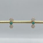 ⁦حلق اطفال ذهب عيار 18 الوزن 1.17 جرام⁩ - الصورة ⁦2⁩