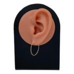 حلق ذهب عيار 18 الوزن 0.66 جرام