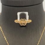 ⁦نصف طقم ذهب عيار 21 الوزن 4.40 جرام⁩ - الصورة ⁦4⁩