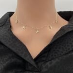 عقد تشوكر ذهب عيار 18 الوزن 1.46 جرام