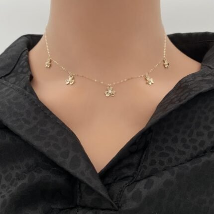 عقد تشوكر ذهب عيار 18 الوزن 1.46 جرام