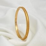 غويشة ذهب عيار 21 وزن 8.45 جم أناقة وفخامة عصرية تليق بك ( مقاس 18 )