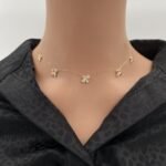 عقد تشوكر ذهب عيار 18 الوزن 1.78 جرام