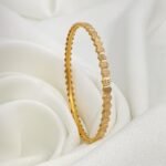 غويشه ذهب عيار 21 الوزن 7.28 جرام ( مقاس 17 )