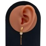 حلق ذهب عيار 21 الوزن 1.85 جرام