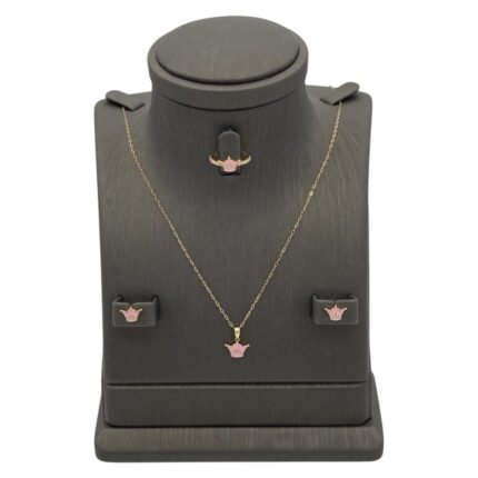 نصف طقم أطفال ذهب عيار 18 الوزن 2.58 جرام