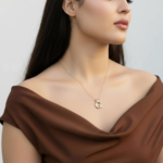 ⁦عقد ذهب عيار 18 وزن 0.80 جرام أناقة ناعمة⁩ - الصورة ⁦5⁩