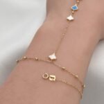 ⁦كف ذهب عيار 18 الوزن 1.69 جرام⁩ - الصورة ⁦2⁩