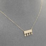 ⁦عقد ذهب عيار 18 وزن 0.93 جرام تصميم فاخر⁩ - الصورة ⁦5⁩