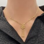 عقد ذهب عيار 18 الوزن 5.46 جرام