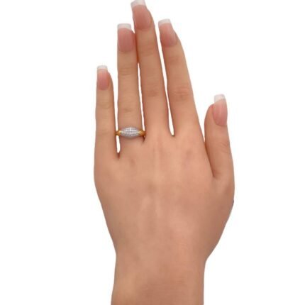 خاتم ذهب عيار 18 الوزن 1.68 جرام