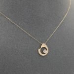 ⁦عقد ذهب عيار 18 وزن 0.96 جرام لمسة ناعمة⁩ - الصورة ⁦5⁩