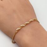 ⁦اسواره ذهب عيار 18 الوزن 0.85 جرام⁩ - الصورة ⁦3⁩