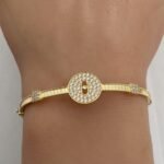 ⁦إسوارة وخاتم ذهب عيار 18 الوزن 5.85 جرام⁩ - الصورة ⁦2⁩