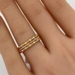 ⁦خاتم هيفاء ذهب عيار 18 الوزن 1.38 جرام⁩ - الصورة ⁦2⁩